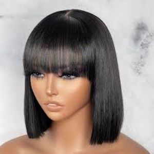 Short Bob Wig with Bangs